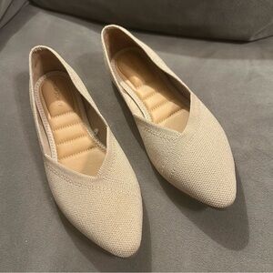 Cynthia Rowley Cream Flats
